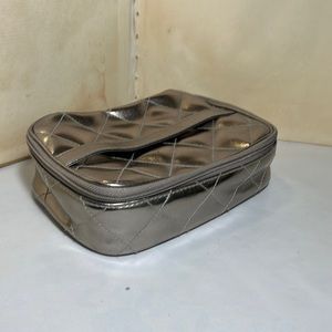 Lancôme Silver Pewter Makeup Cosmetic bag case